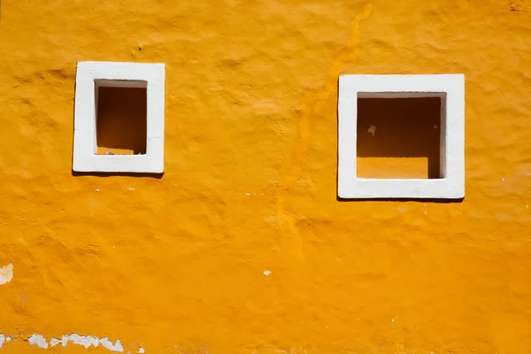 Coyoacan 오래 된 창 — 스톡 사진