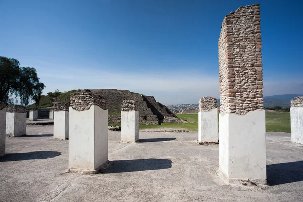 Starożytne ruiny tula de Allende — Zdjęcie stockowe