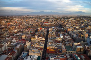 Mexico city havadan görünümü