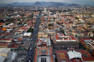 Mexico city havadan görünümü