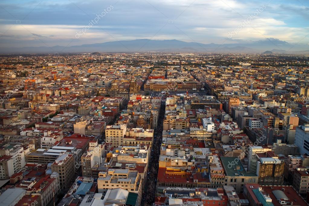 Mexico City Aerial View — Stock Photo © ChepeNicoli #50163377