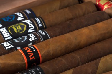 Mexico City, Meksika - 12 Nisan 2022 Meksika purosu. Meksika puroları genellikle daha ucuz ve daha ılımandır, ama Küba ya da diğer purolara kıyasla çok lezzetli ve aromadır..