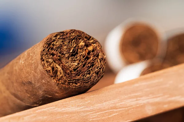 Cigars Close Nice Boke Shallow Depth Field — Photo