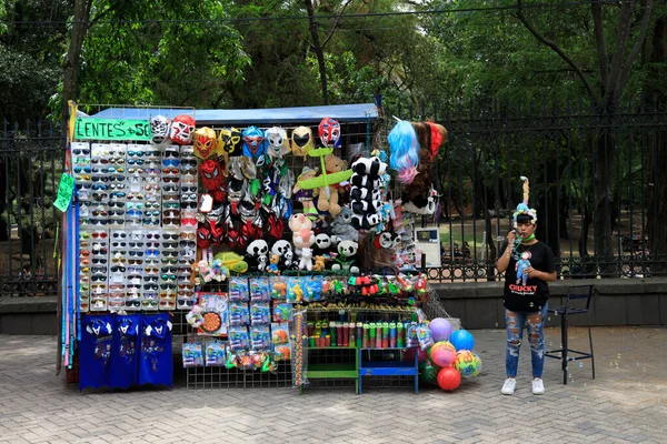 Mexico City Mexico Apr 2022 Street Stall Toys Various Objects — Stock Photo, Image