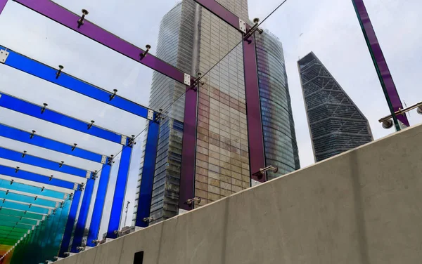 Felhőkarcoló Mexikóváros Paseo Reforma Avenue Jogdíjmentes Stock Képek