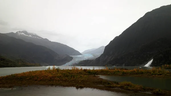 Glacier Mendenhall Ses Environs Juneau Alaska — Photo