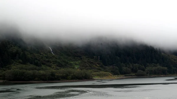 Prachtig Mistig Uitzicht Juneau Alaska — Stockfoto