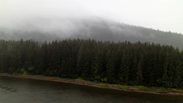 Güzel Sisli Juneau Alaska Manzarası — Stok fotoğraf