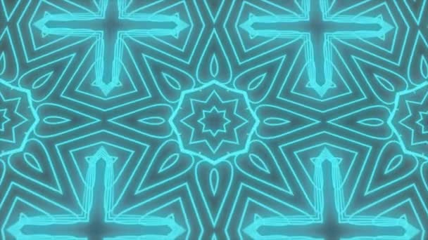 Abstract Kaleidoscope Background. Motion Graphics Pattern. 4K Fractal Animation Footage — Stock Video