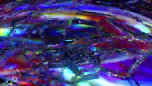 Hidromasaje de vidrio. Movimientos cíclicos. Color azul-negro. animación 3d de un bucle sin costuras — Vídeos de Stock