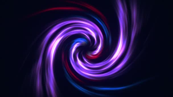 Abstrakt bakgrund. Ljus virvel. Begreppet rymd - tid. Blå violett färg. 3D-animering. — Stockvideo