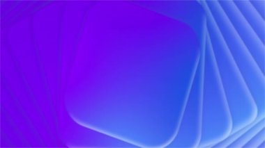 Şekillerin döngüsel dalga hareketleri. Dönüşüm ve yeniden şekillenme. Mavi pembe renk. Kusursuz bir döngünün 3d animasyonu 