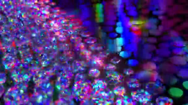 Colorful bubbles explode. 3d render — Stock Video