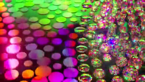 Färgglada bubblor exploderar. 3D-återgivning — Stockvideo