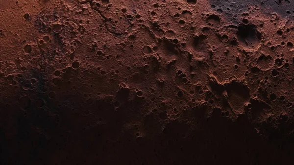 Cosmos Concept Vlucht Mars Bovenaanzicht Van Het Oppervlak Van Planeet — Stockfoto