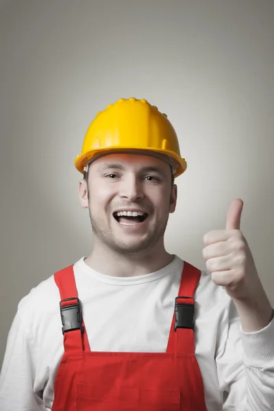 Smiling young worker — Stock Photo, Image