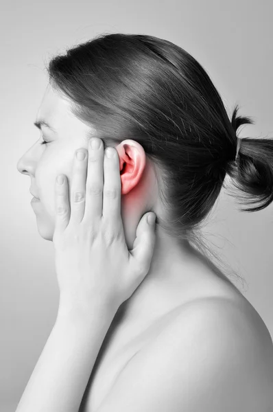 Ear pain — Stock Photo, Image