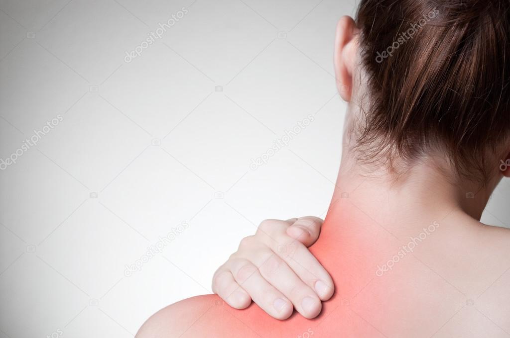 Woman with back pain