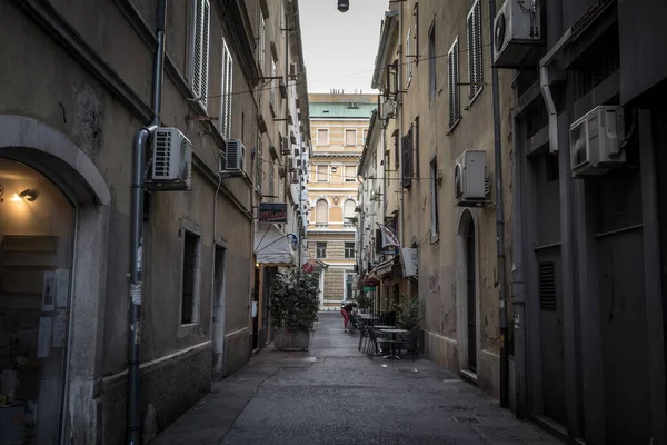 Rijeka Kroatien Juli 2021 Schmale Straße Von Stari Grad Der — Stockfoto