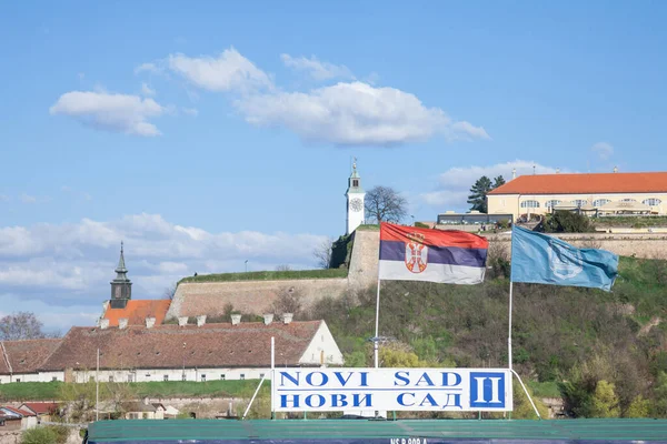 Novi Sad Serbia Mart 2017 Güneşli Bir Kış Öğleden Sonrasında — Stok fotoğraf