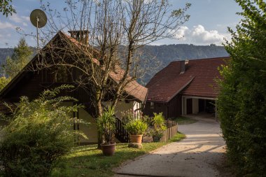 Typical Residential unit, a single family house, in Austria, in a suburban area of a soutern Austrian region, in Carinthia, perfect for real estate investment.