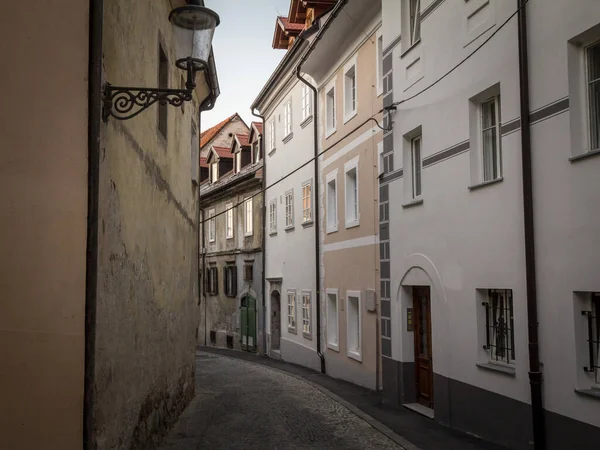 Studentovska Ulica Street Ένα Άδειο Γραφικό Πλακόστρωτο Μεσαιωνικό Και Στενό — Φωτογραφία Αρχείου