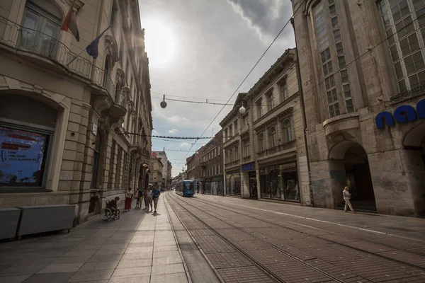 Zagreb Croatia June 2021 Ilica Ulica Street Pedestrian Street Zagreb — 图库照片