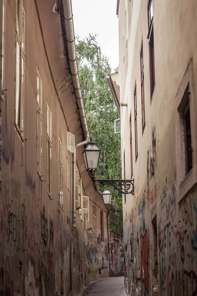 Zagreb Croatia Iunie 2021 Vintage Lampă Publică Veche Felinar Din — Fotografie, imagine de stoc