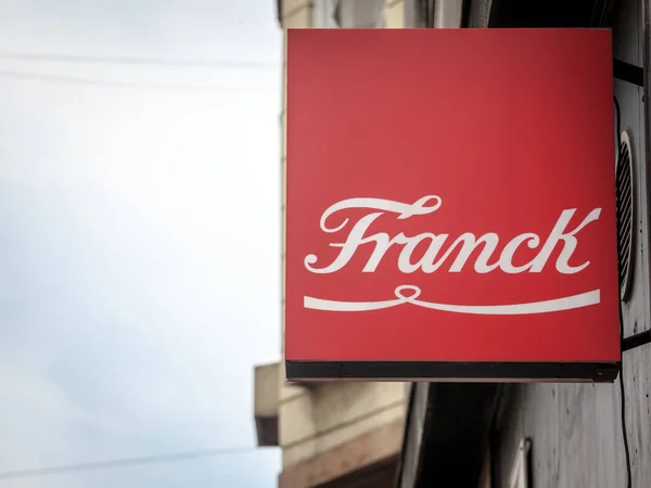Zagreb Croatia June 2021 Franck Coffee Logo Retailer Cafe Bar — Stock Photo, Image