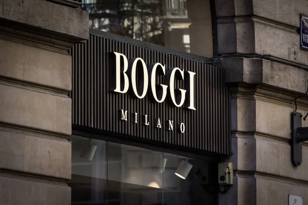 Bordeaux Francia Febrero 2022 Logotipo Boggi Milano Frente Boutique Principal — Foto de Stock