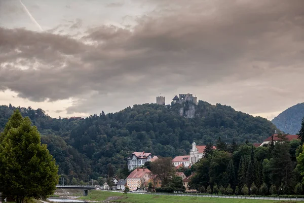 Panorama Riverbank Savnija River City Center Celje Styria Slovenia Celje — Stok fotoğraf