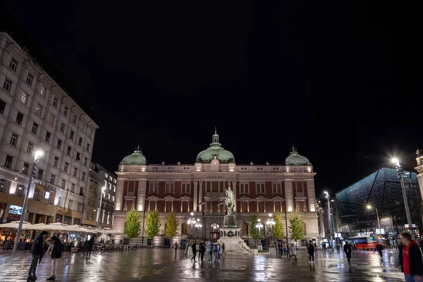 Belgrad Serbien November 2021 Selektive Unschärfe Über Den Menschen Auf — Stockfoto