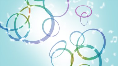 soyut müzik notlar arka plan