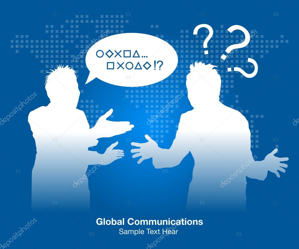 Global Communications, vector illustration