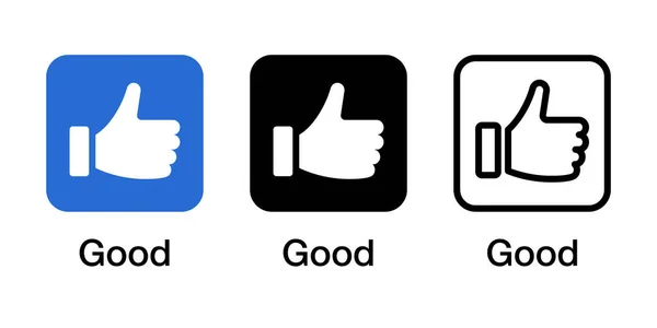 Good Hand Nice App Icon Vector Design Illustration Material — Stock Vector