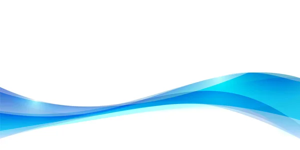 Μπλε Καμπύλη Ενέργειας Επιφάνεια Του Νερού Κύμα Οικολογία Εικόνα Φόντο — Διανυσματικό Αρχείο