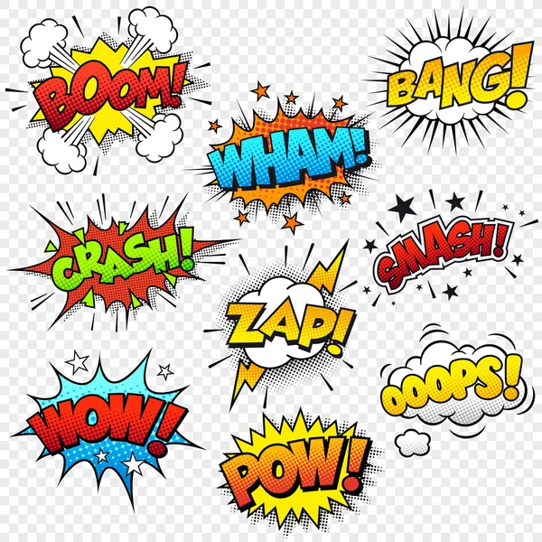 Comic Sound Effects — Stock Vector