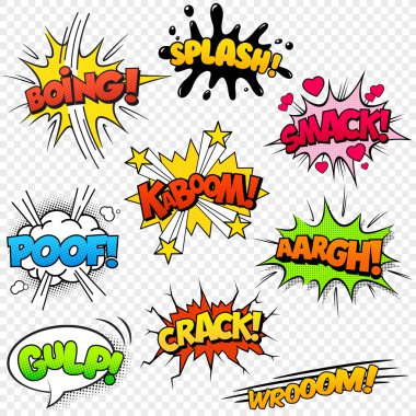 Comic Sound Effects set2 clipart