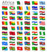 Vector African National Flag Set
