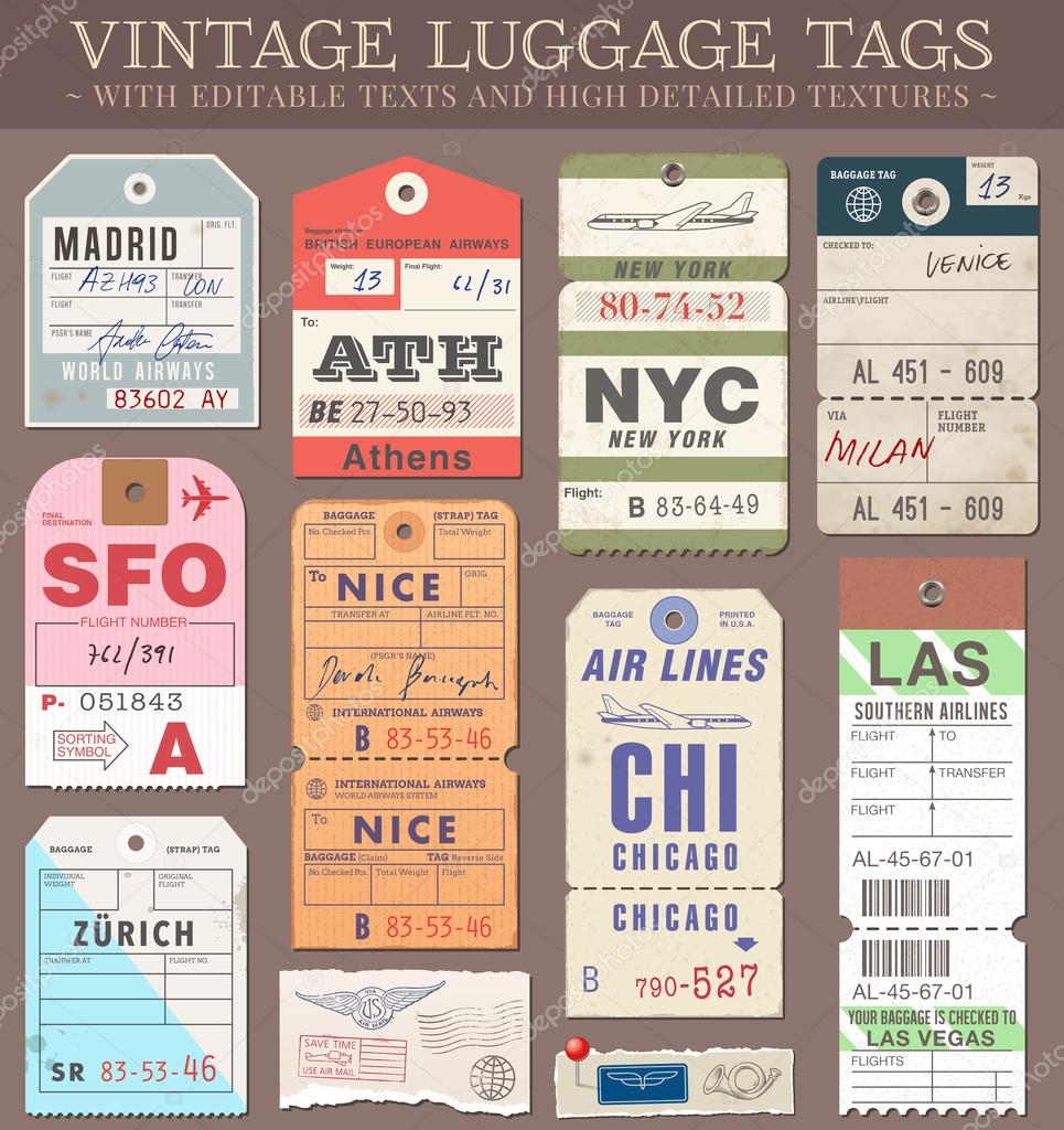 funky luggage tags
