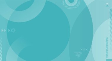 Farklı geometrik şekillere sahip soyut arkaplan - illüstrasyon