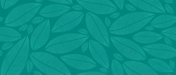 나뭇잎 Wallpaper Luxury Nature Leaves Patterial Design Golden Banana Leaf — 스톡 벡터