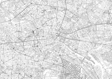 Berlin city map. Detailed map of Berlin (Germany). Transport system of the city