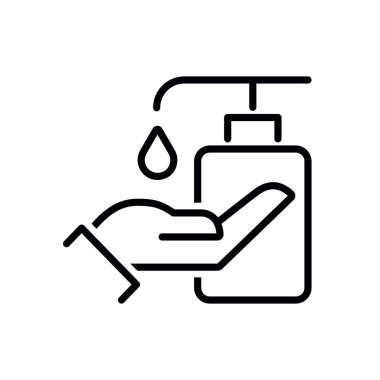 El Temizleme ve Temizleme Kavram Vektörü Simgesi