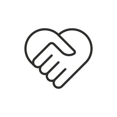 El bakımı aşk sembolü. Ellerini birleştir. Kalp sembolü