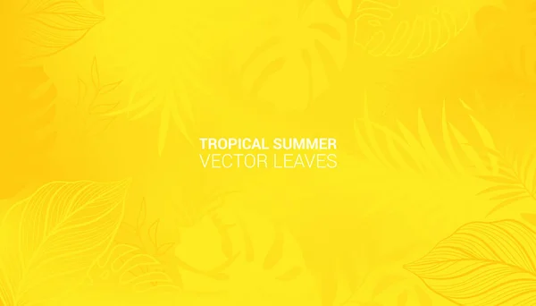 Fundo Verão Luxuoso Colorido Com Palmas Folhas Verão Tropicais Luxo —  Vetores de Stock