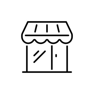 çevrimiçi market çizgisi simgesi