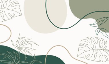 Vektör yeşil tropikal yaz Hawaii Dikişsiz desen ile tropikal yeşil bitki yaprakları ve lacivert zemin üzerine bırakır. Büyük tatil temalı kumaş, duvar kağıdı, ambalaj için