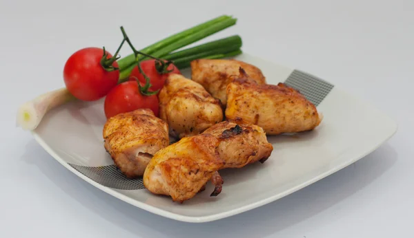 Dönerspieß mit Hühnchen — Stockfoto