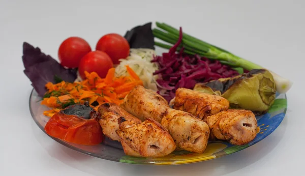 Chicken shish kebab — Stock Photo, Image